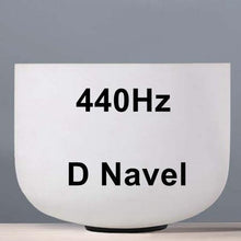 Load image into Gallery viewer, CVNC 8inch Note C/D/E/F/G/A/B Chakra Frosted Quartz Crystal Singing Bowl 8" Meditation + Rubber Stick Included - Kala Mindfulness