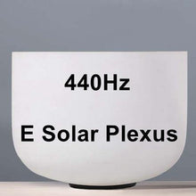 Load image into Gallery viewer, CVNC 8inch Note C/D/E/F/G/A/B Chakra Frosted Quartz Crystal Singing Bowl 8" Meditation + Rubber Stick Included - Kala Mindfulness