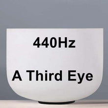 Load image into Gallery viewer, CVNC 8inch Note C/D/E/F/G/A/B Chakra Frosted Quartz Crystal Singing Bowl 8" Meditation + Rubber Stick Included - Kala Mindfulness