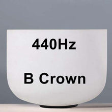 Load image into Gallery viewer, CVNC 8inch Note C/D/E/F/G/A/B Chakra Frosted Quartz Crystal Singing Bowl 8" Meditation + Rubber Stick Included - Kala Mindfulness