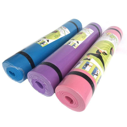 4mm Non Slip Yoga Mat Thick Large Foam Exercise Gym Fitness Pilates Meditation Purple Yoga Blankets - Kala Mindfulness