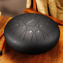 Load image into Gallery viewer, Brand 12 Inch Drum 13 Tone Steel Tongue Drum  With Padded Drum Bag And A Pair Of Mallets  huedrum Yoga Meditation - Kala Mindfulness
