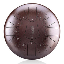 Load image into Gallery viewer, Brand 12 Inch Drum 13 Tone Steel Tongue Drum  With Padded Drum Bag And A Pair Of Mallets  huedrum Yoga Meditation - Kala Mindfulness
