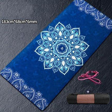 Load image into Gallery viewer, 183cm*100cm*8mm Large Size Non-Slip Yoga Mat Natural Suede TPE Quick Drying Fitness Gymnastics Meditation Pilates Exercise Mat - Kala Mindfulness
