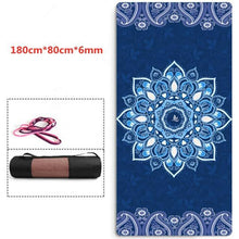 Load image into Gallery viewer, 183cm*100cm*8mm Large Size Non-Slip Yoga Mat Natural Suede TPE Quick Drying Fitness Gymnastics Meditation Pilates Exercise Mat - Kala Mindfulness
