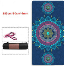 Load image into Gallery viewer, 183cm*100cm*8mm Large Size Non-Slip Yoga Mat Natural Suede TPE Quick Drying Fitness Gymnastics Meditation Pilates Exercise Mat - Kala Mindfulness
