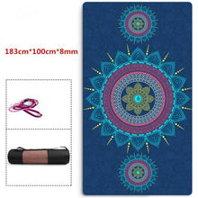 Load image into Gallery viewer, 183cm*100cm*8mm Large Size Non-Slip Yoga Mat Natural Suede TPE Quick Drying Fitness Gymnastics Meditation Pilates Exercise Mat - Kala Mindfulness
